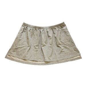 onaTawka Skirt Womens 4XL (Measures 2XL) Athletic Elastic Waist‎ Heather Gray